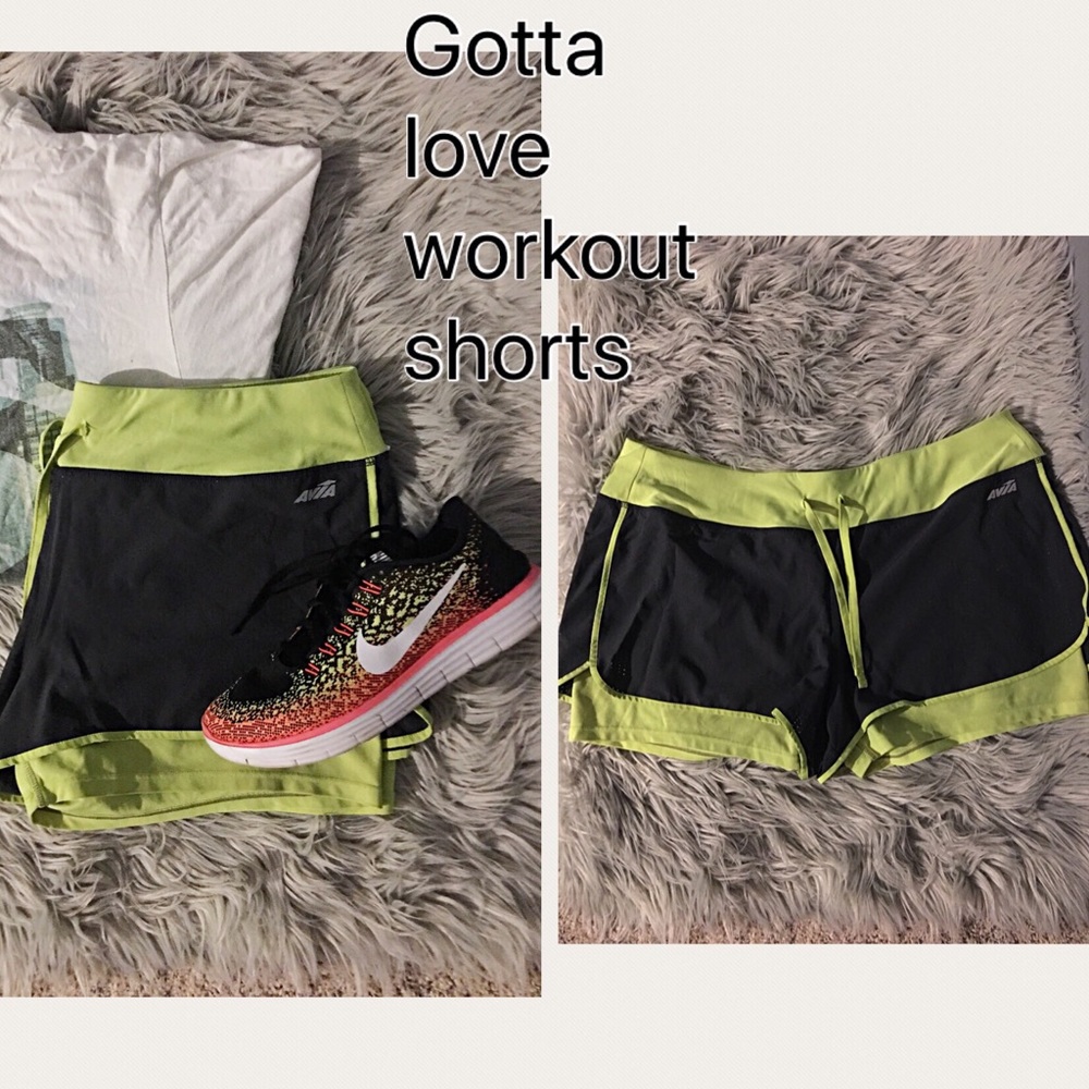 Two layer athletic shorts